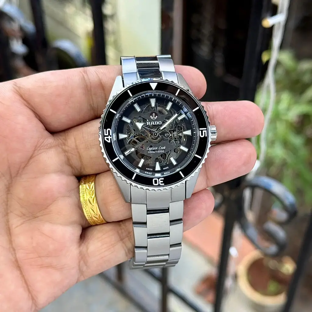 Rado Captain Cook Style Dive Watch with Automatic Skeleton Dial