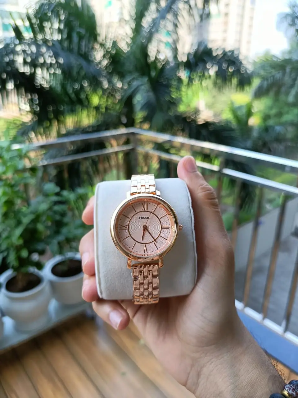 Fossil Women's Classic Rose Gold-Tone Watch with Roman Numerals