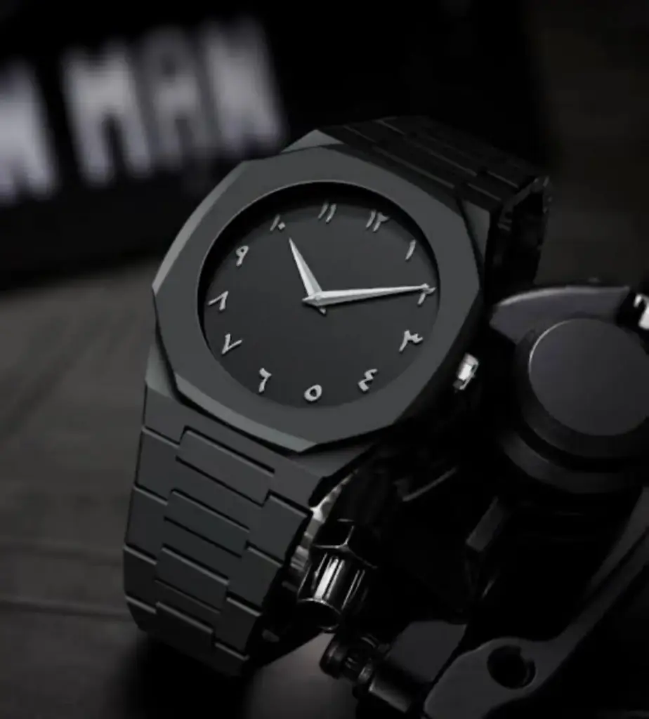Premium All Black Minimal Arabic Dial Watch